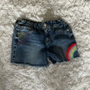 Jean shorts with design
